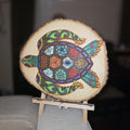 Engraved Hand Painted Turtle